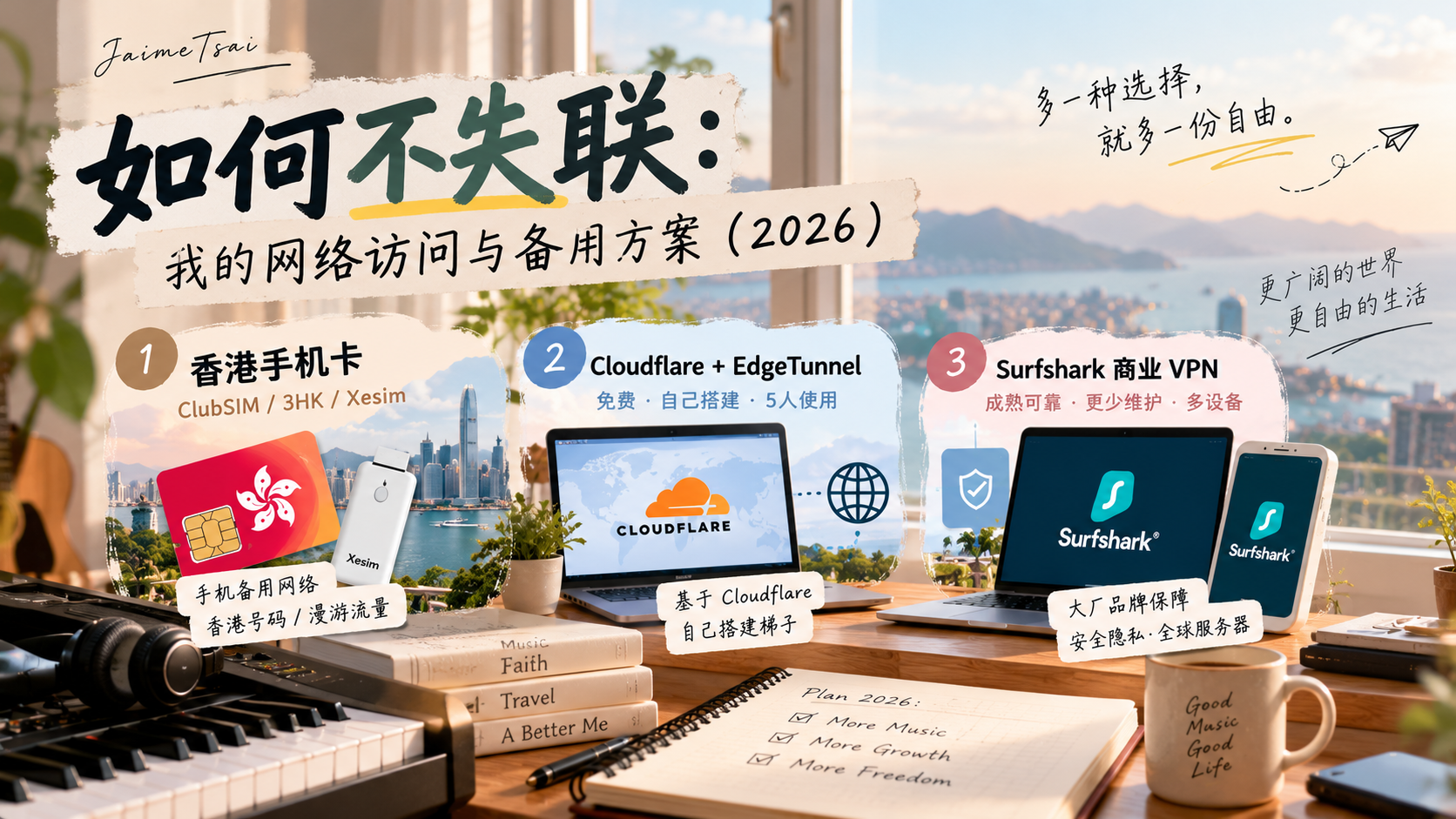 如何不失联香港电话卡、VPN、VPS：我的网络访问与备用方案（2026）